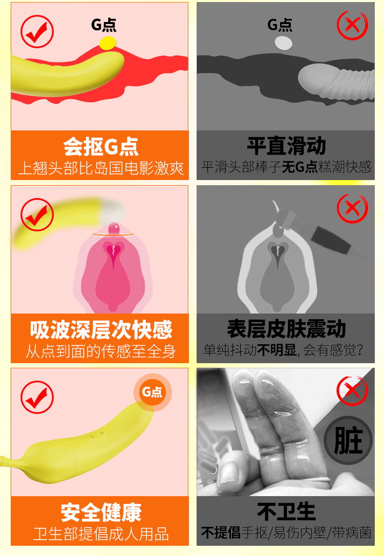 蒂贝香蕉吸吮按摩棒 舌舔应吮详情图23