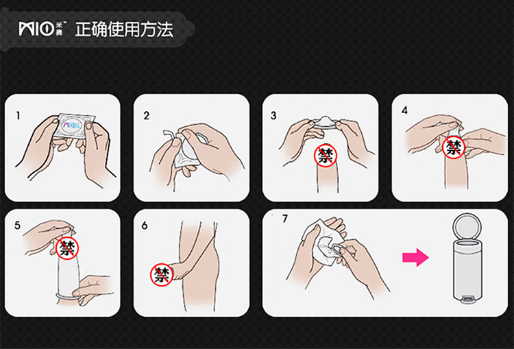 米奥润滑安全套8只装避孕套使用说明详情图10