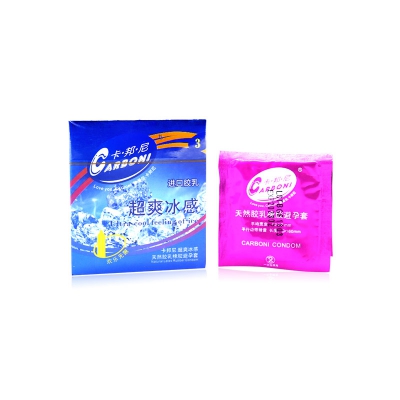 【618爆款】卡邦尼超爽冰感(冰感油)安全套(3只)计生用品